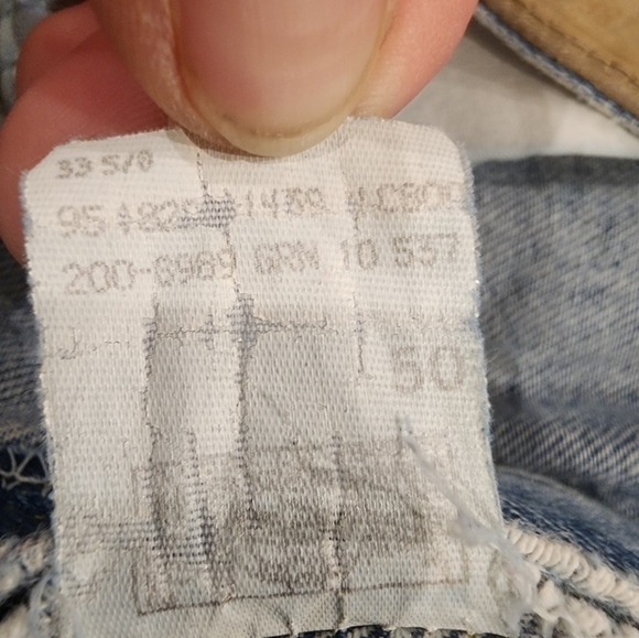 Vtg Lee Jeans Mens 33x31 Straight Leg Union Made USA Mid-rise Leather Patch - Picture 12 of 13